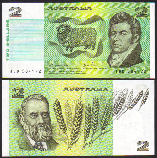 1979 Australia $2 Knight / Stone (Unc) L000815